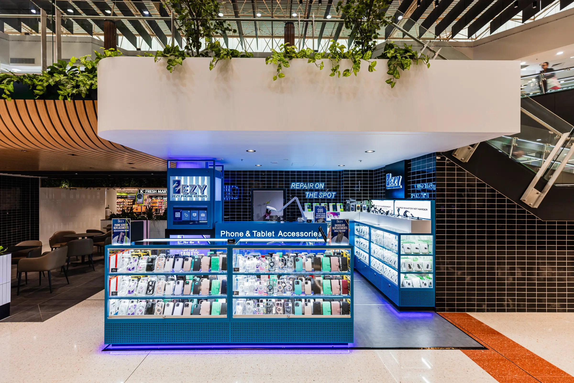 Technician working at a bench